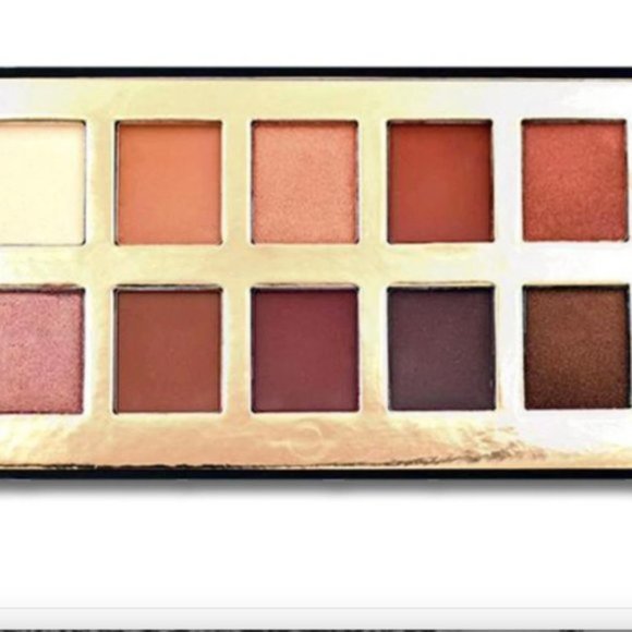 Crown Pro Eyeshadow Palette 10 Colors Fuego Collection/ Warm Tones- NIB - Picture 3 of 8